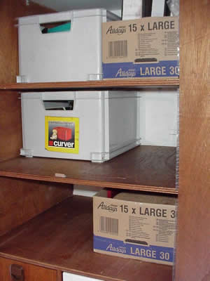 Stauschrank im Wohnaufbau